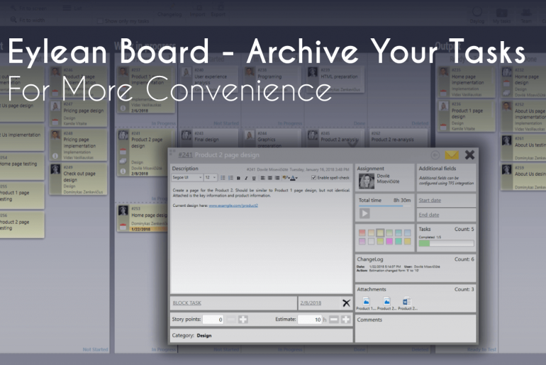 archiving, Eylean Board &#8211; Archive Your Tasks For More Convenience, Eylean Blog, Eylean Blog